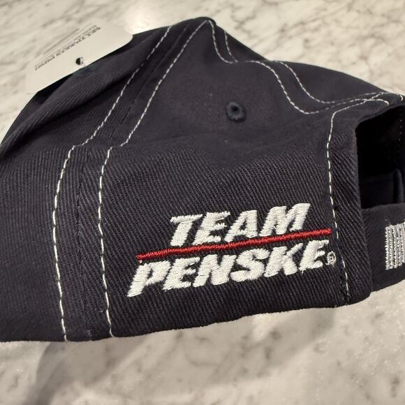 Team Penske Hat Cap Snap Back One Size Navy White NASCAR Racing‎ Brad Keselowski - Picture 8 of 11